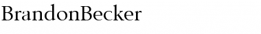 BrandonBecker Font