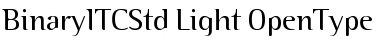 Binary ITC Std Light Font