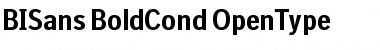 BISans BoldCond Font