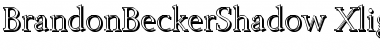 BrandonBeckerShadow-Xlight Font