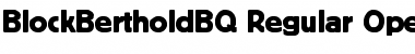 Block Berthold BQ Font