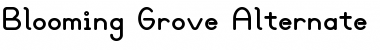 BloomingGroveAltBold Bold Font