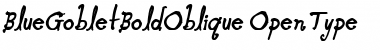 Download Blue Goblet Bold Oblique Font
