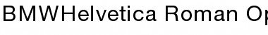 BMW Helvetica 55 Roman Font