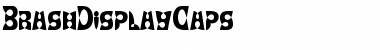 BrashDisplayCaps Regular Font
