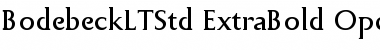 Bodebeck LT Std Font