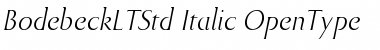 Bodebeck LT Std Font