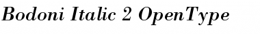 Bodoni Italic Font