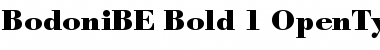 Bodoni BE Bold Font