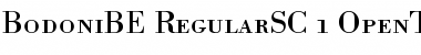 Bodoni BE Regular Small Caps & Oldstyle Figures Font