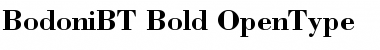 Bodoni Bold Font