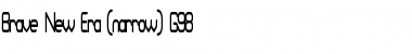 Brave New Era (narrow) G98 Regular Font