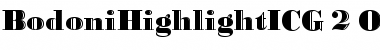 BodoniHighlightICG Font