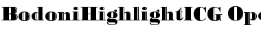 BodoniHighlightICG Medium Font