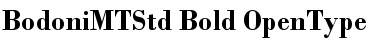 Bodoni MT Std Bold Font