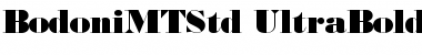 Bodoni MT Std Font