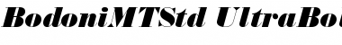 Bodoni MT Std Font