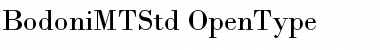 Bodoni MT Std Regular Font