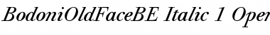 Bodoni Old Face BE Italic Font