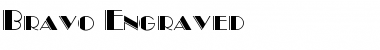 Bravo Engraved Font