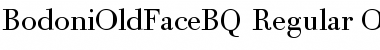 Bodoni Old Face BQ Regular Font
