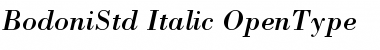 Bodoni Std Font