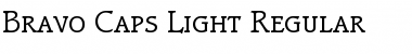 Bravo-Caps-Light Regular Font