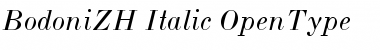 BodoniZH-Italic Regular Font