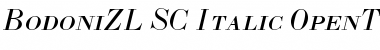 BodoniZL-SC-Italic Font