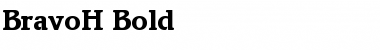 BravoH Font