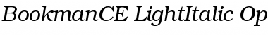 ITC Bookman CE Light Italic Font