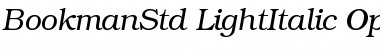 ITC Bookman Std Font