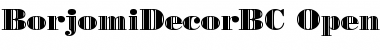 BorjomiDecorBC Regular Font