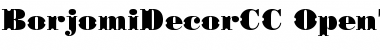 BorjomiDecorCC Font