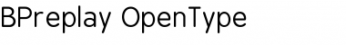 BPreplay Font