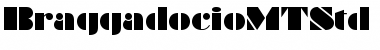 Braggadocio MT Std Font