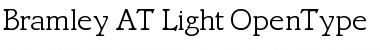 Bramley AT Light Regular Font