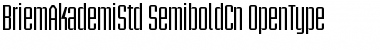 Briem Akademi Std Semibold Condensed Font