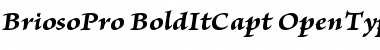Brioso Pro Bold Italic Caption Font