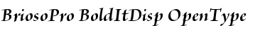 Brioso Pro Font