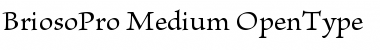 Brioso Pro Medium Font