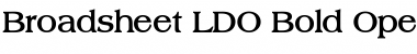 Broadsheet LDO Bold Font