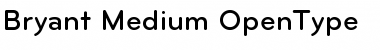 Bryant-Medium Regular Font