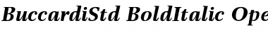 Buccardi Std Bold Italic Font