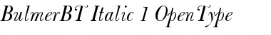 Bulmer Italic Font