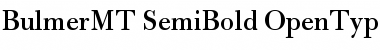 Bulmer MT SemiBold Font