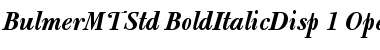 Bulmer MT Std Font