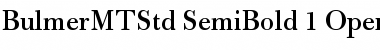 Bulmer MT Std Semibold Font