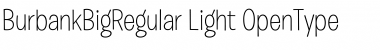Burbank Big Regular Light Font
