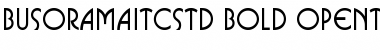 Busorama ITC Std Bold Font